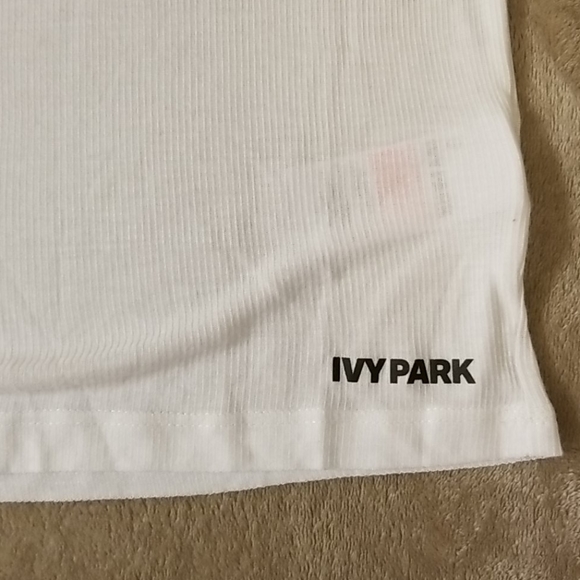 Ivy Park Layered Back White L Tank Top - Picture 7 of 12